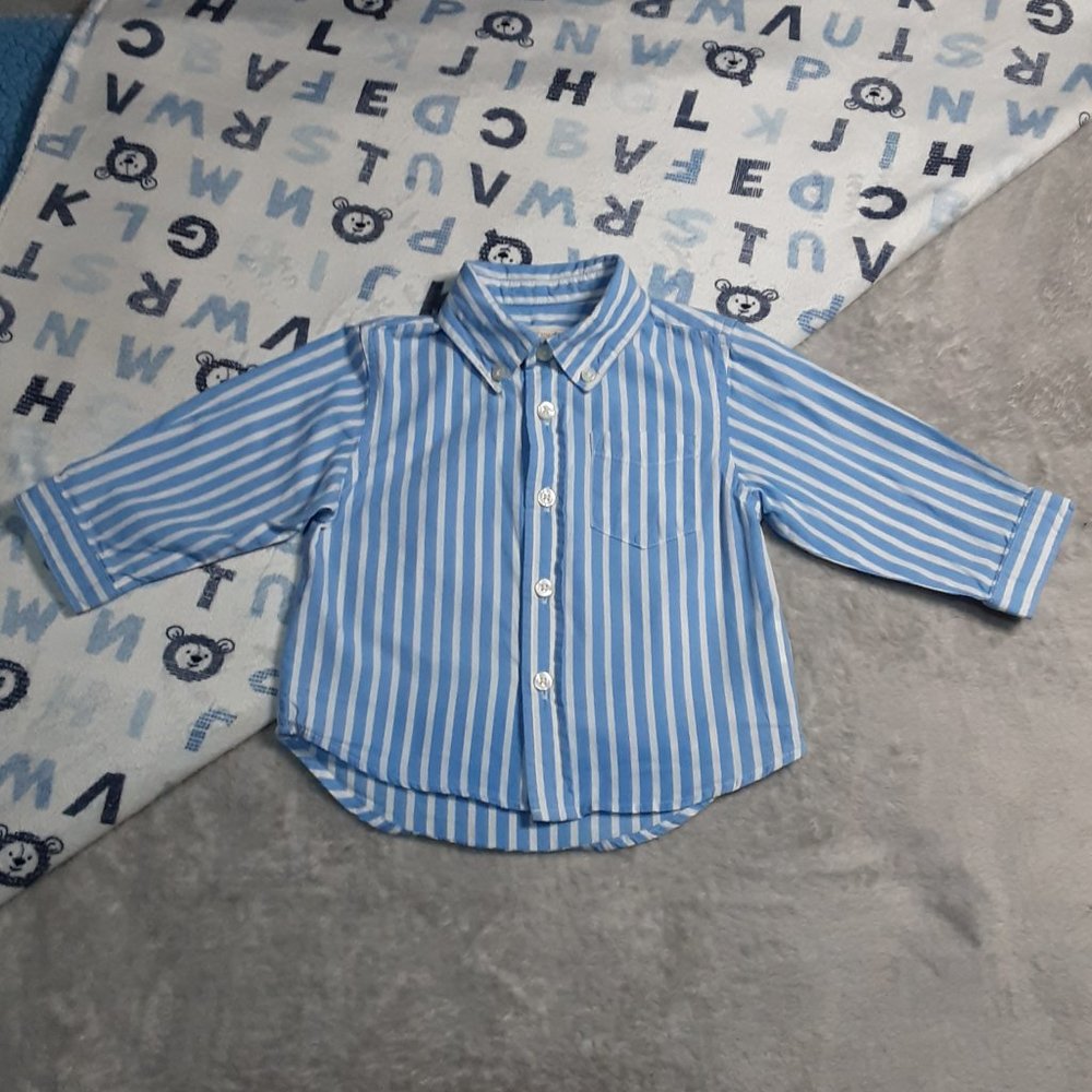 $1 | 6-9m | TCP | Long Sleeved Button Down Shirt